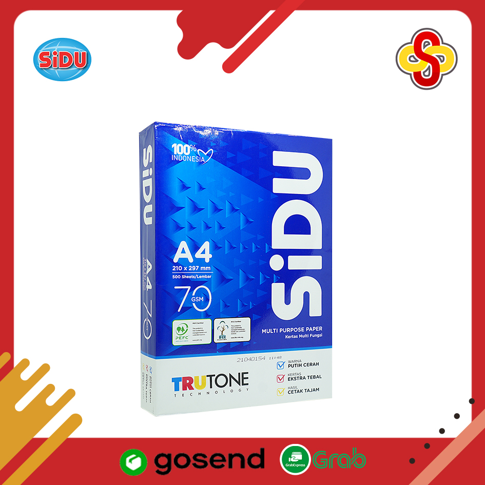 Kertas HVS SiDU A4 70 gsm 1 Rim Isi 500 Lembar - Image 2