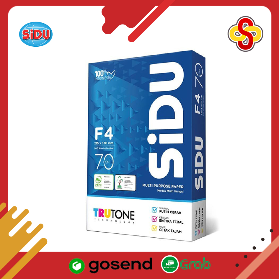 Kertas HVS SiDU F4 70 gsm 1 Rim Isi 500 Lembar - Image 3