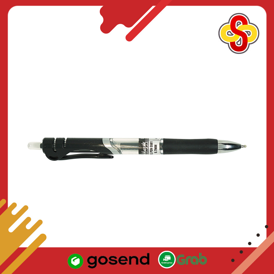 Pulpen Gel Weiyada E681 Isi 12 pcs - Biru - Image 4